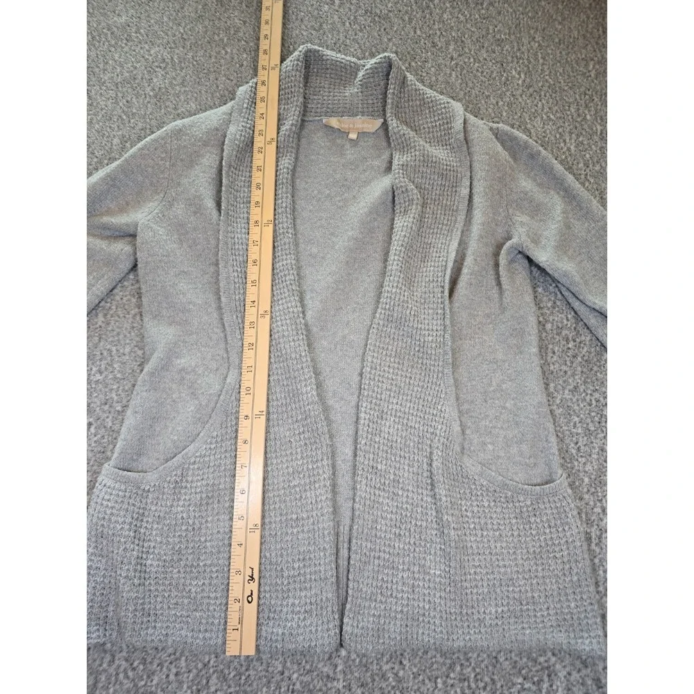 Chloe & Jasmine Women's Gray Open Front Cardigan Sweater, Size Medium